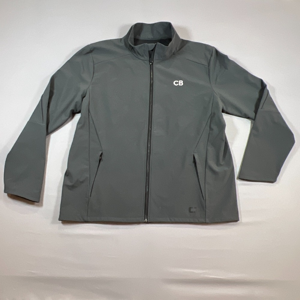 Ogio Exaction Soft Shell Jacket Mens 2XL Charcoal Gray Full Zip Long Sleeve
